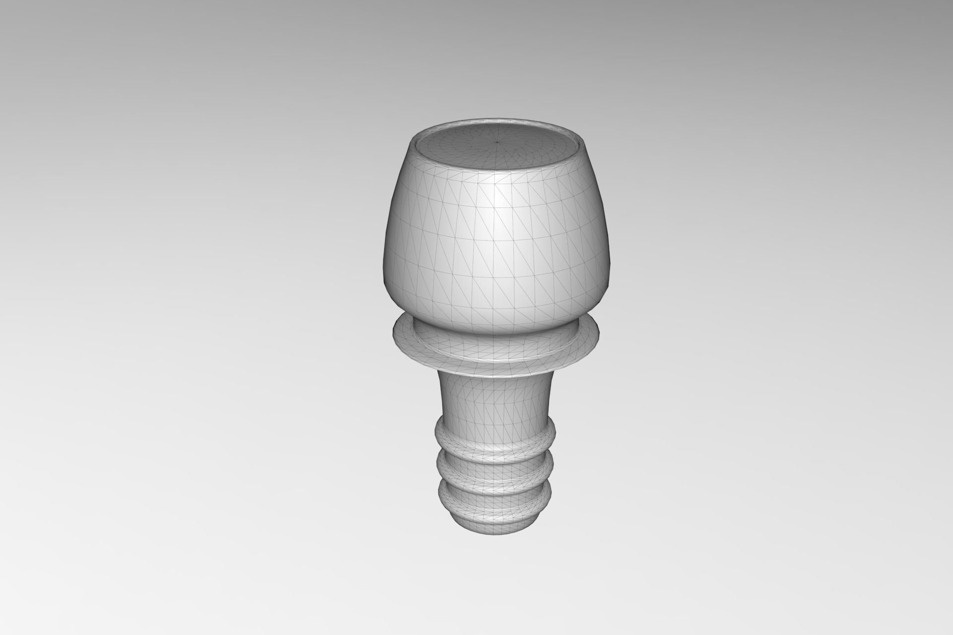 Bottle Stopper Low-poly 3D model_5