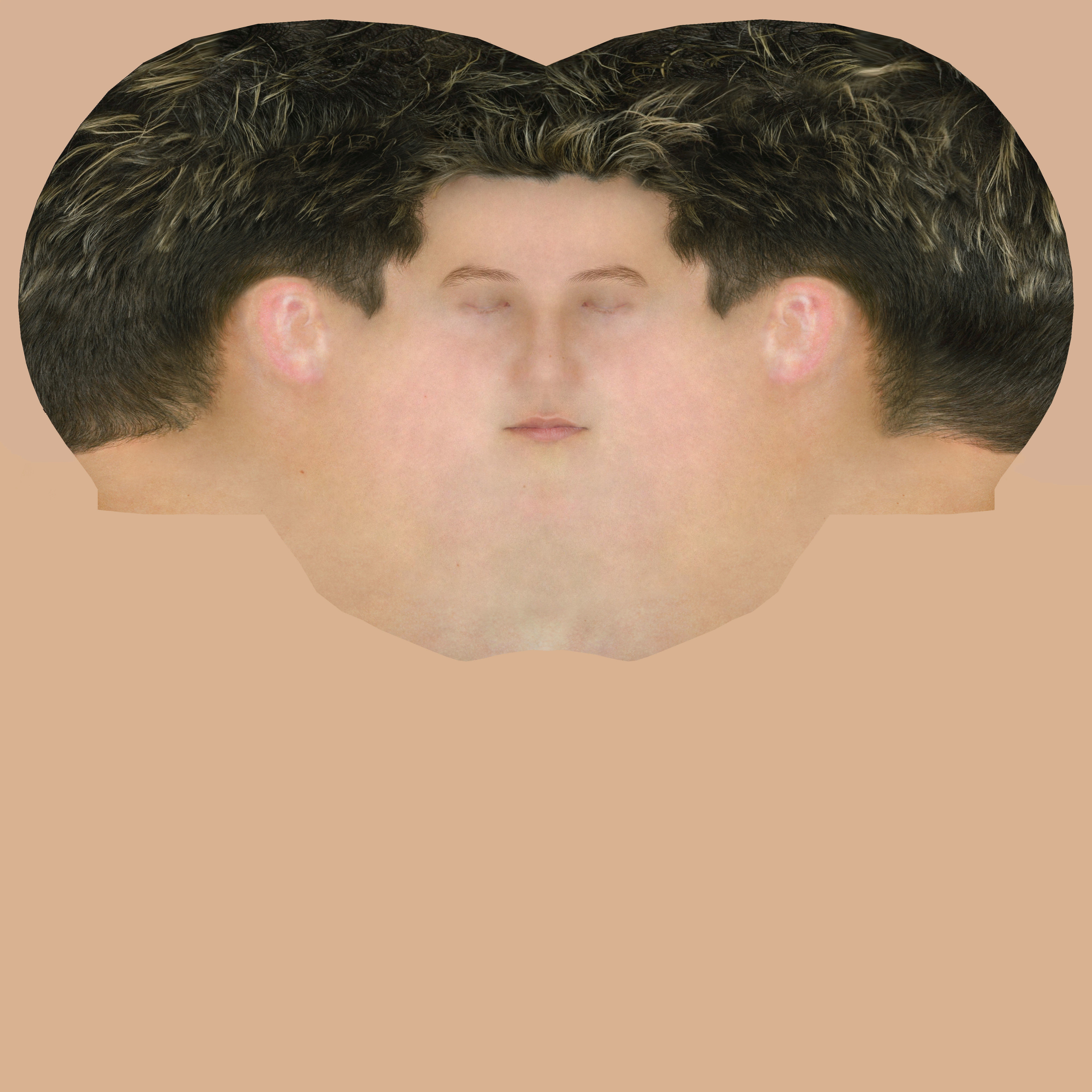 Kid Girls Dress Low-poly 3D model_19