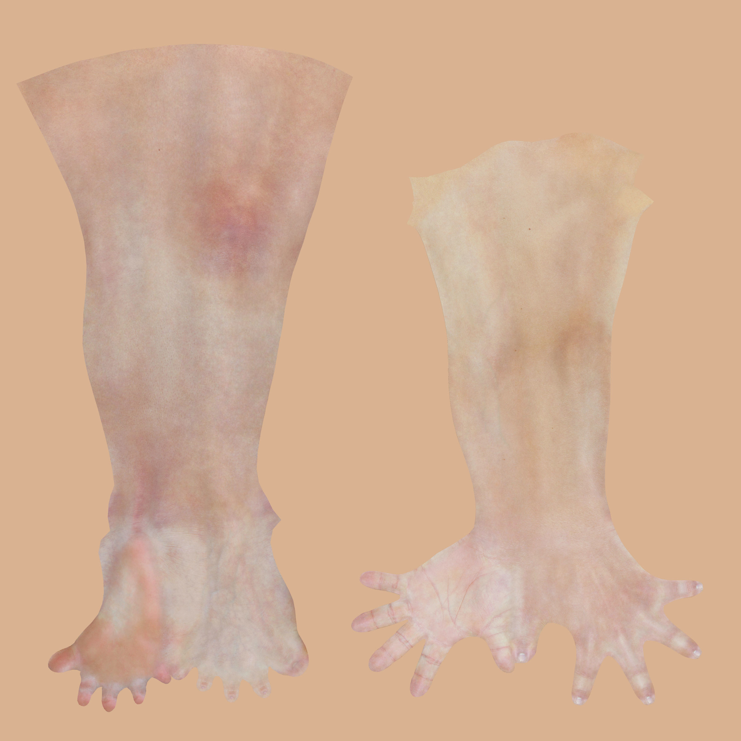 Kid Girls Dress Low-poly 3D model_14