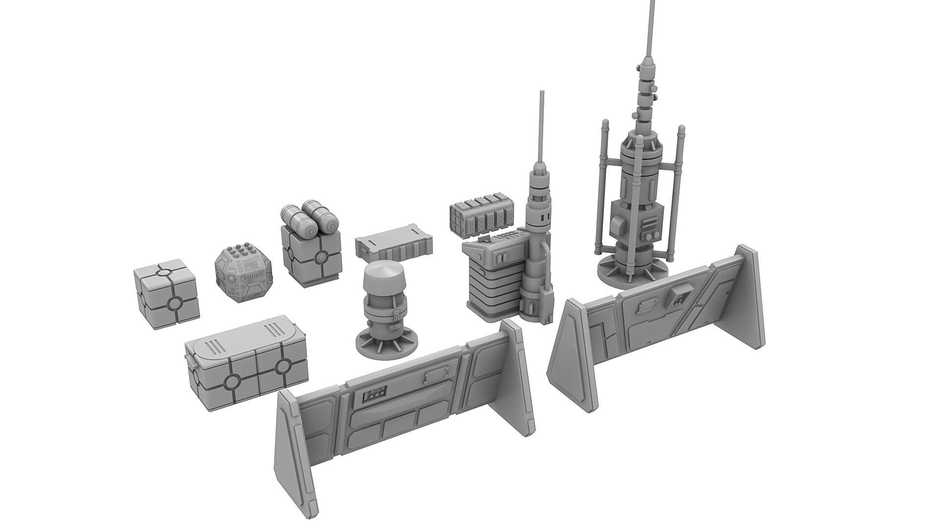 Terrain Pack 01 for Star Wars Legion 3D print model_1