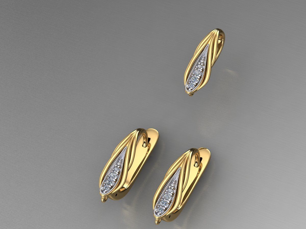 lock for earrings 7 and suspension eyelet 3D print model_1