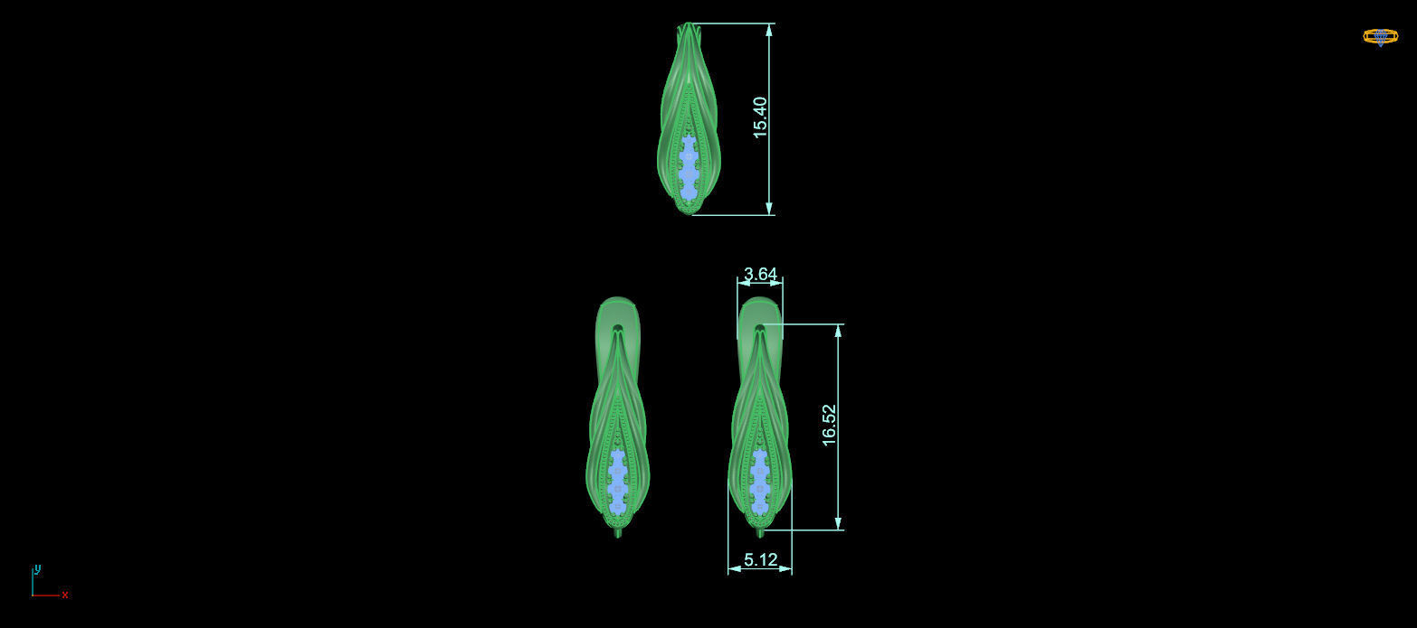 lock for earrings 7 and suspension eyelet 3D print model_6