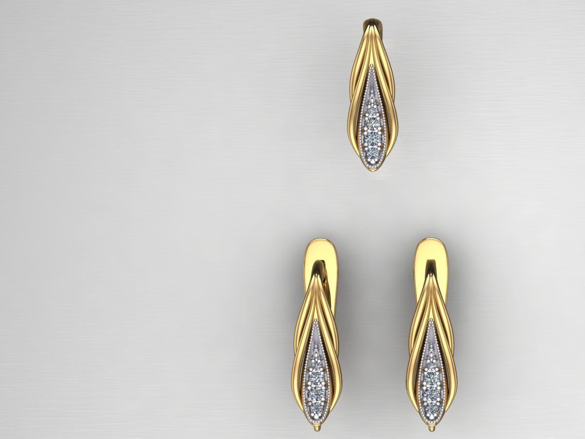 lock for earrings 7 and suspension eyelet 3D print model_4