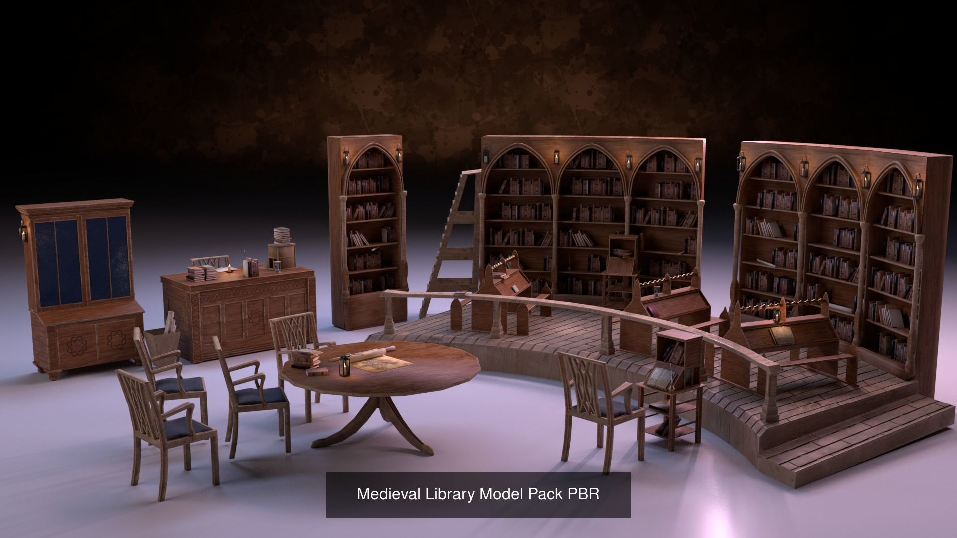 Royal Medieval Interior Pack 3D Model Collection_8