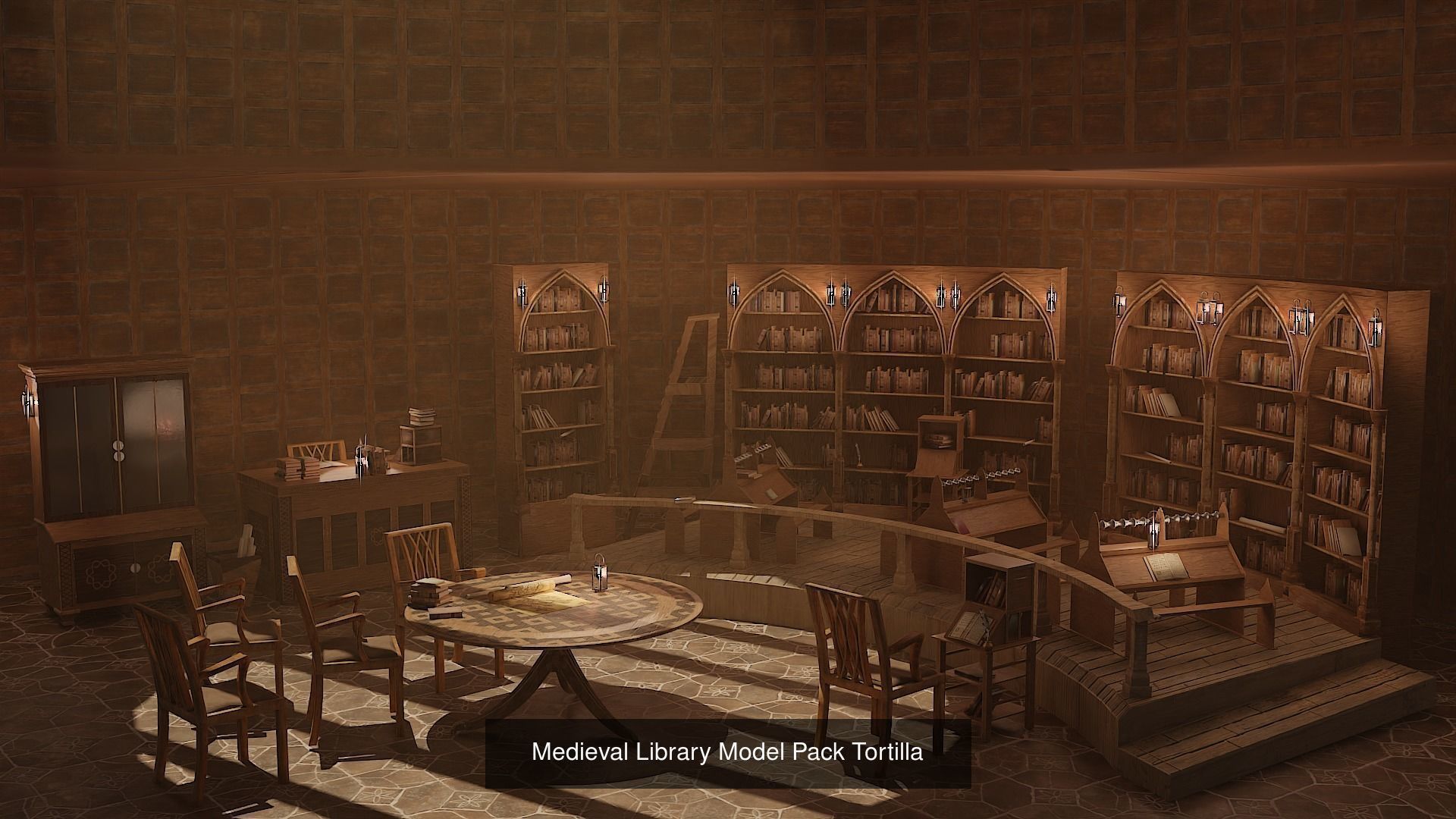 Royal Medieval Interior Pack 3D Model Collection_13