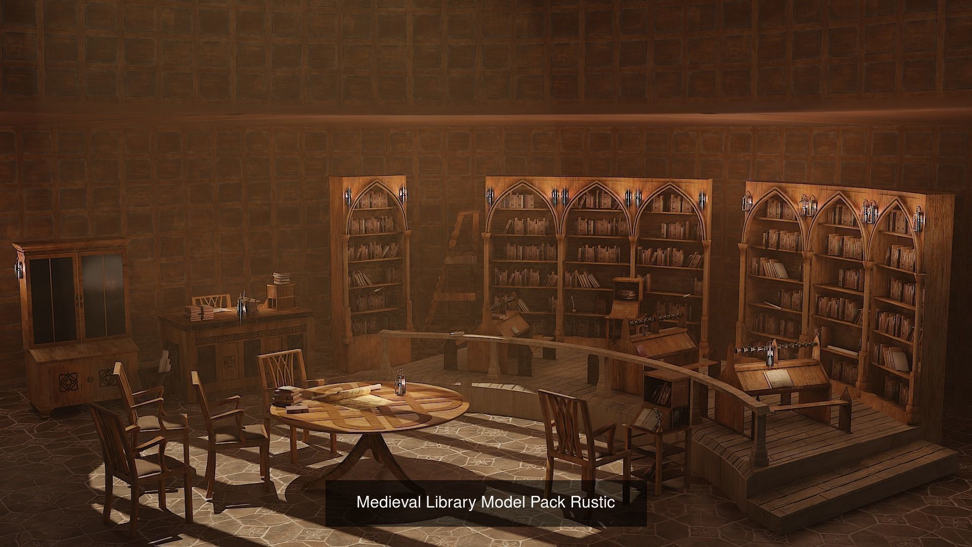 Royal Medieval Interior Pack 3D Model Collection_11