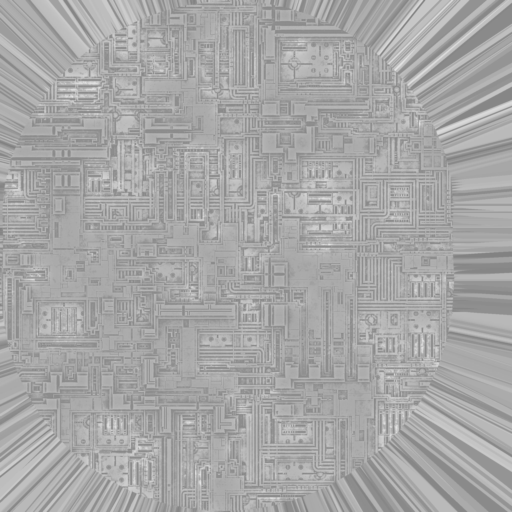 Star Wars inspired Coruscant city Temple 2 3D model_2