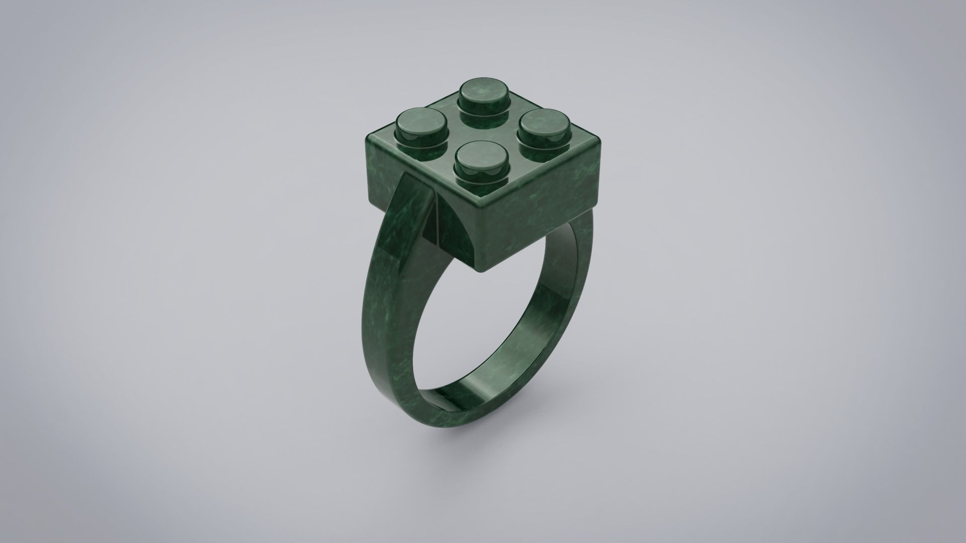  LEGO ring 3D print model_3