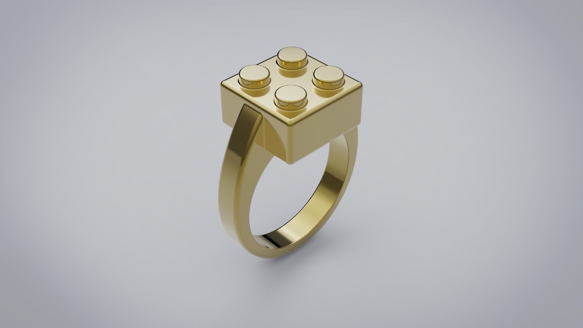  LEGO ring 3D print model_1