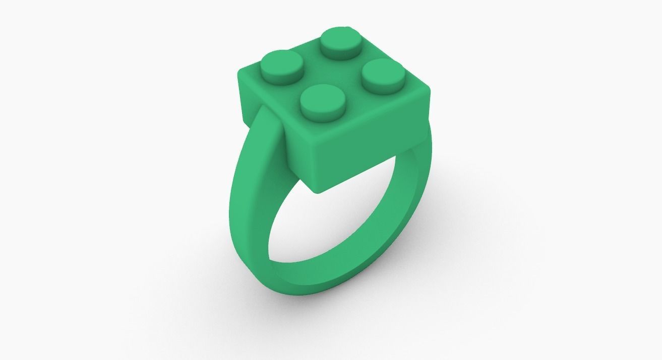  LEGO ring 3D print model_6