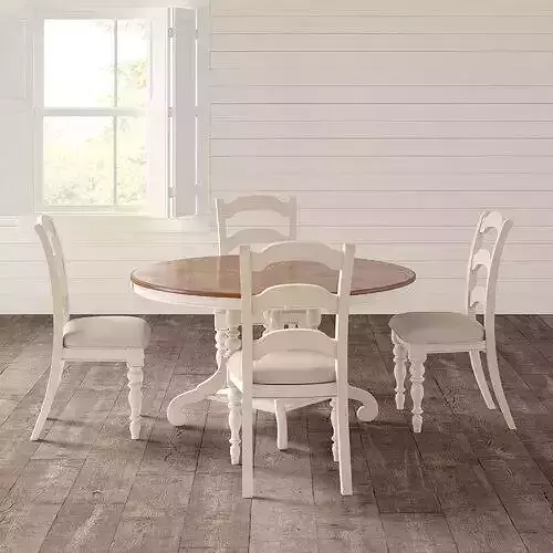 Dalton Extendable Pine Solid Wood Dining Set
