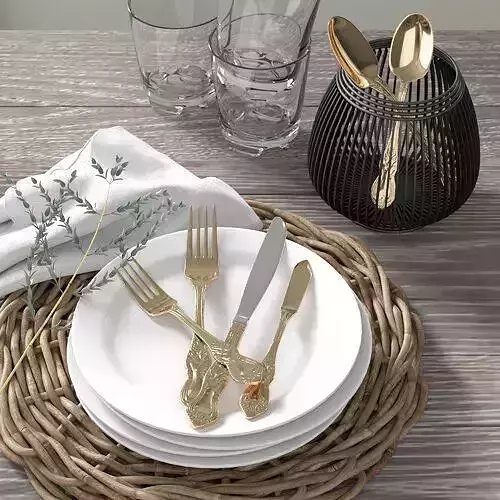 Donell 30 Piece Flatware Set Service for 6