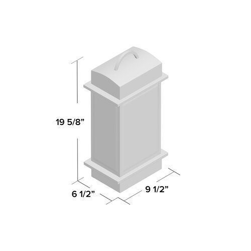 3 - Bulb Beveled Glass Outdoor Wall Lantern 3D model_30
