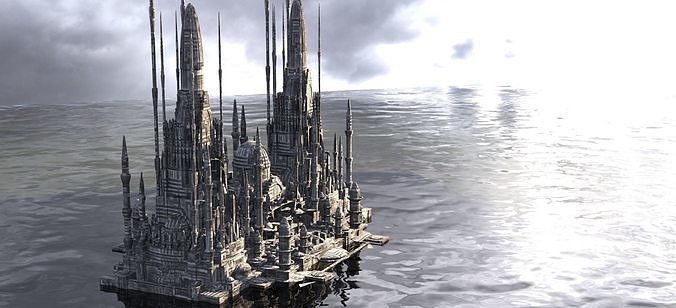 Star Wars inspired Senators house 3D model