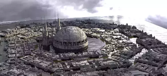 Star Wars Coruscant inspired Huge City 1