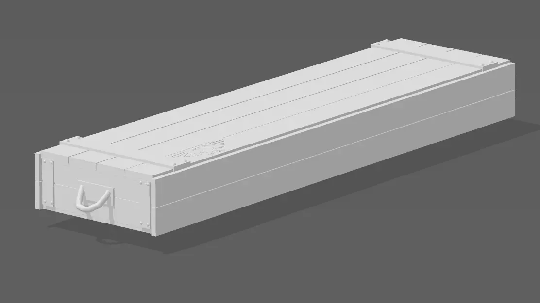 ARMY CRATE FOR TABLETOP GAMING DECORATION 3D print model