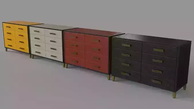 Atelier Leather Wrapped 6-Drawer Dresser 4-1