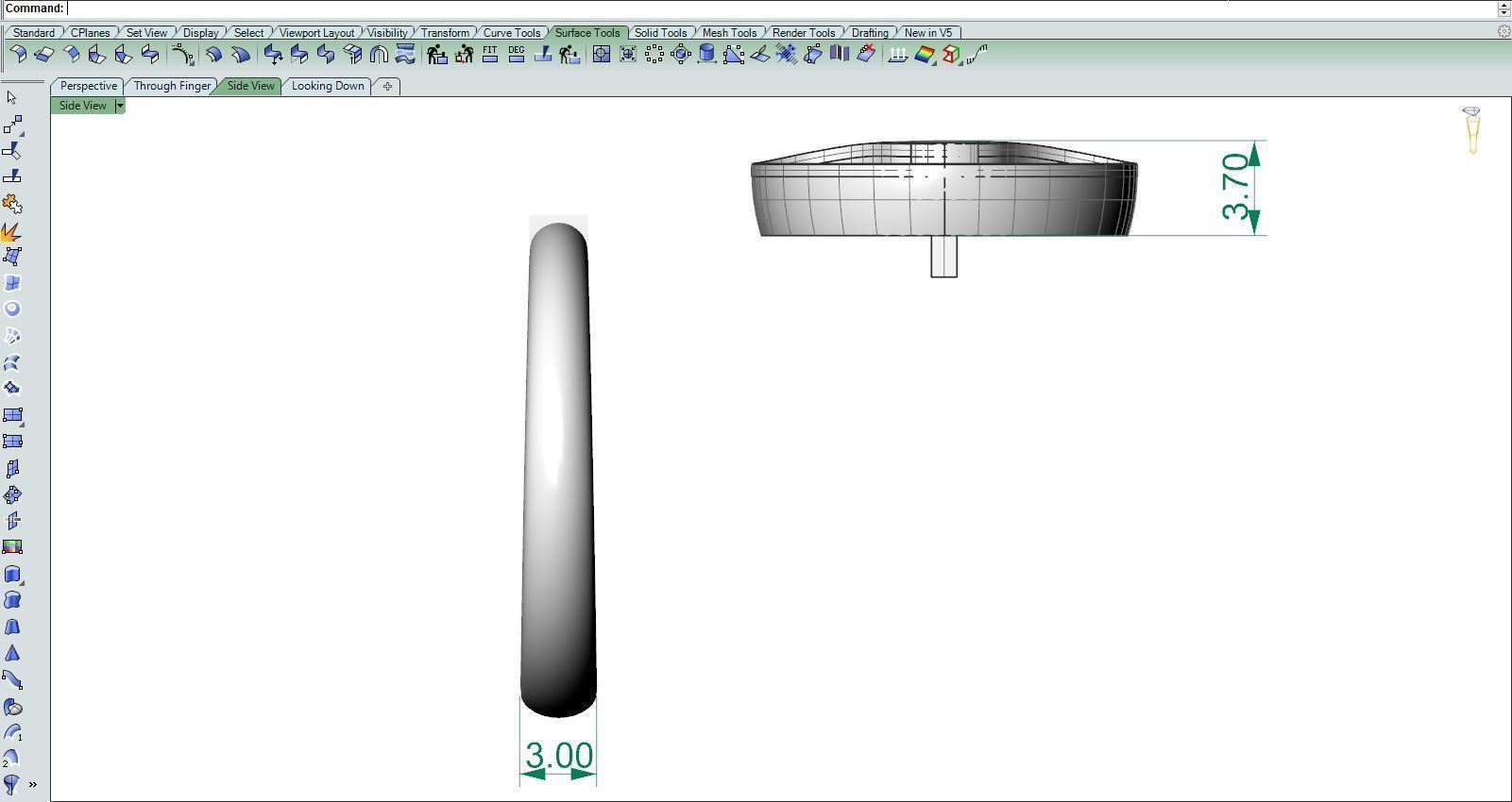 Gold ring Matte and glossy 3D print model_9