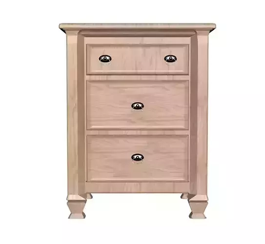 dresser nightstand with three drawers