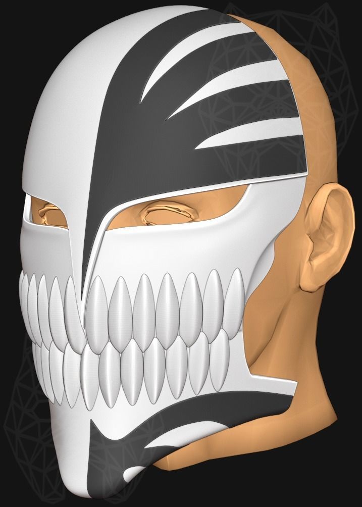 Ichigo Hollow Mask 3D print model_8