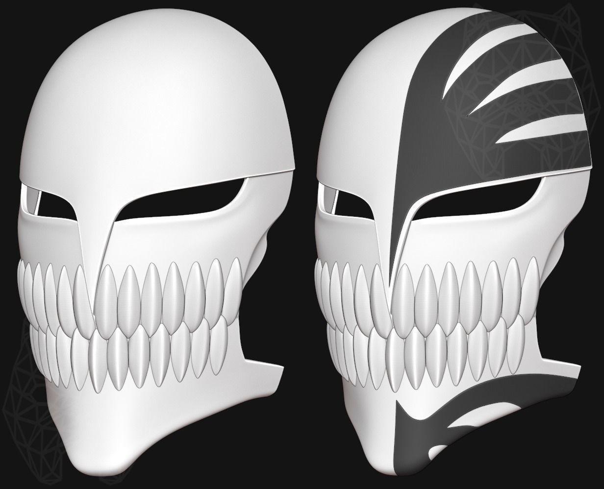 Ichigo Hollow Mask 3D print model_5