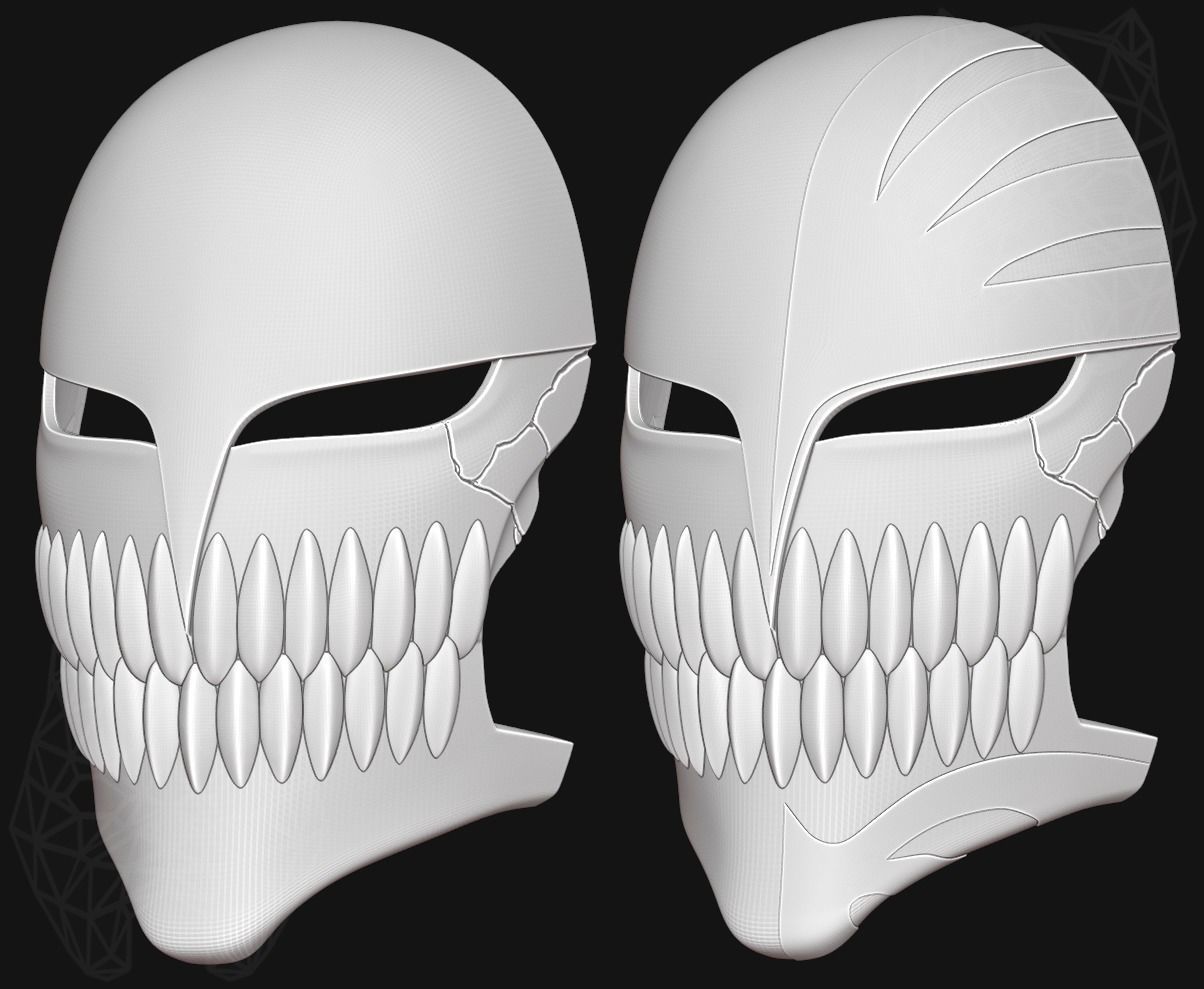Ichigo Hollow Mask 3D print model_6