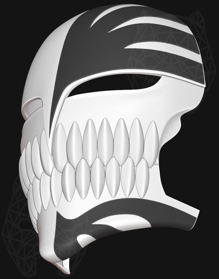Ichigo Hollow Mask 3D print model_4