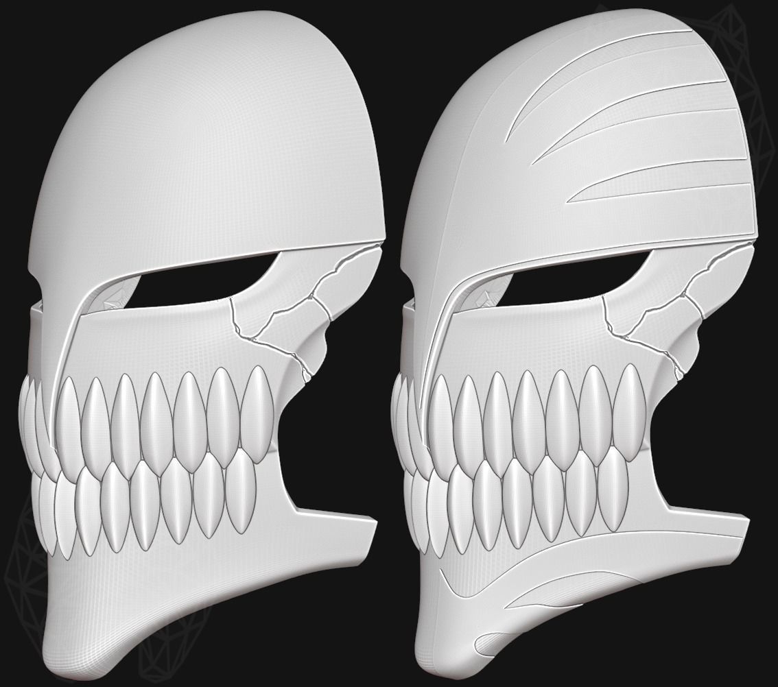 Ichigo Hollow Mask 3D print model_7