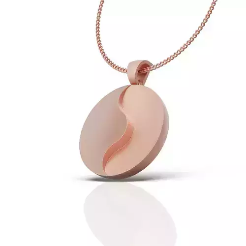 Gold necklaces Matte and glossy