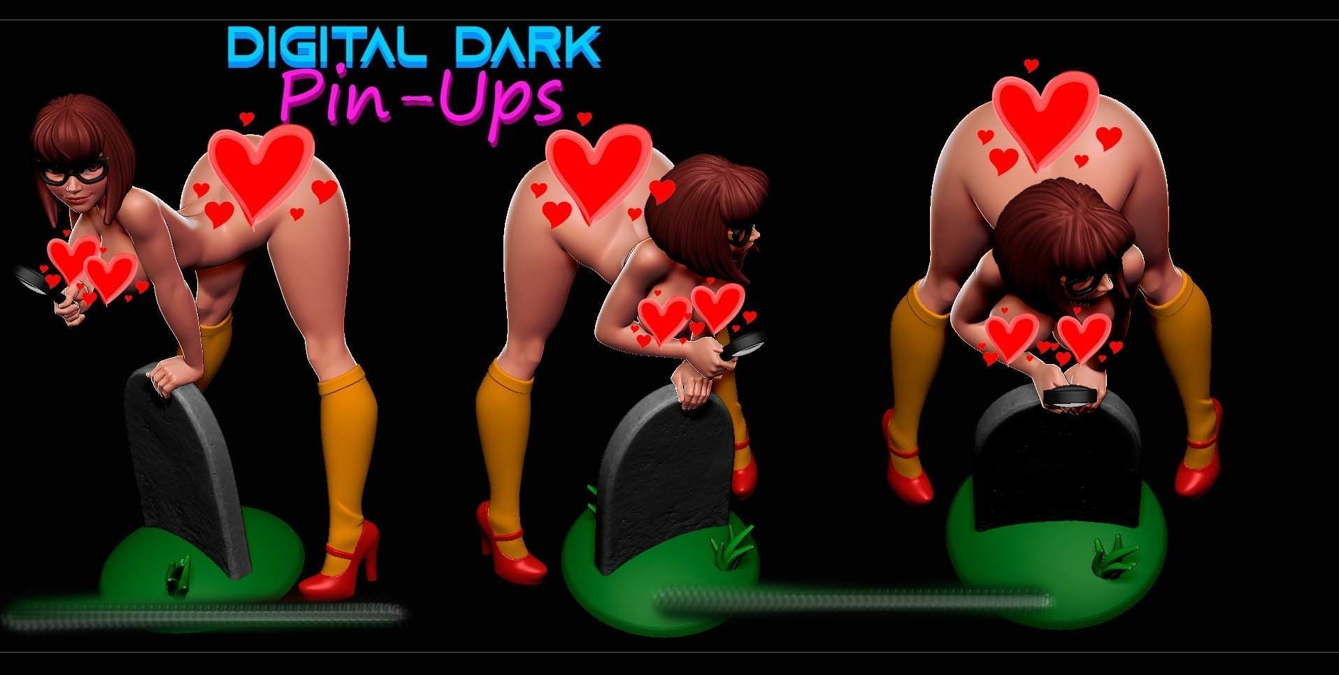 Velma with two NSFW versions and Miniatures 100mm with NSFW  3D print model_17