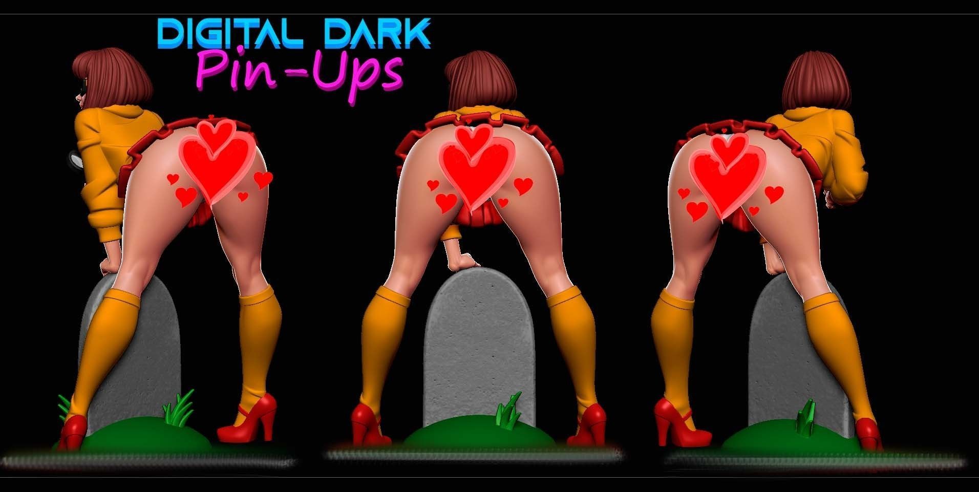 Velma with two NSFW versions and Miniatures 100mm with NSFW  3D print model_13