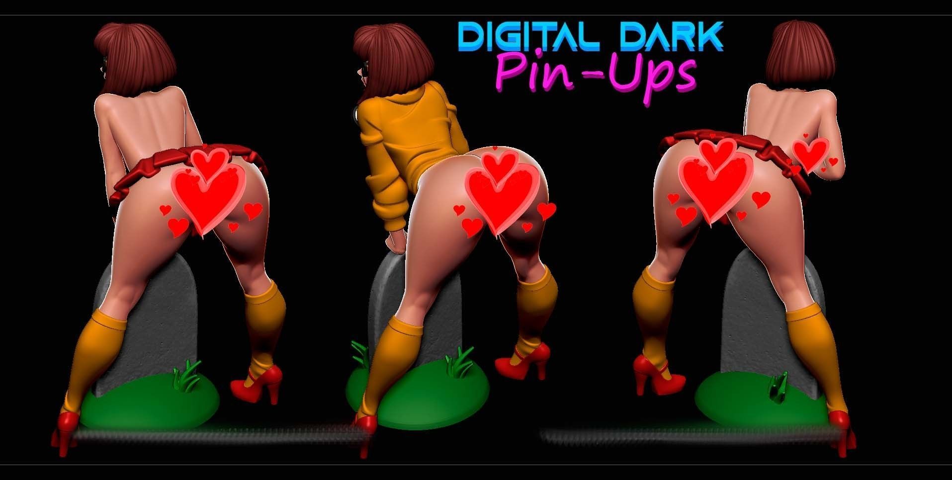 Velma with two NSFW versions and Miniatures 100mm with NSFW  3D print model_19