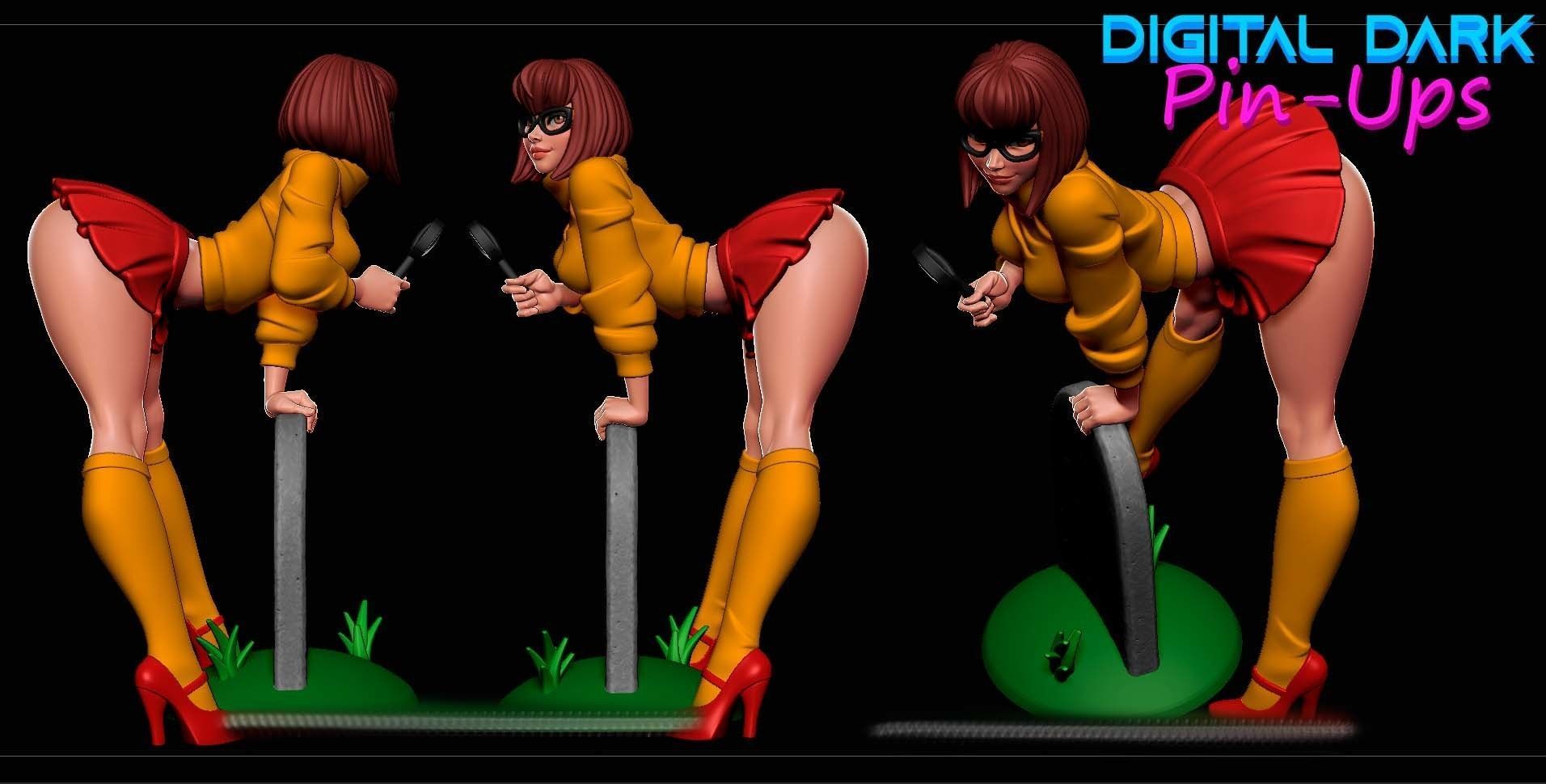 Velma with two NSFW versions and Miniatures 100mm with NSFW  3D print model_14