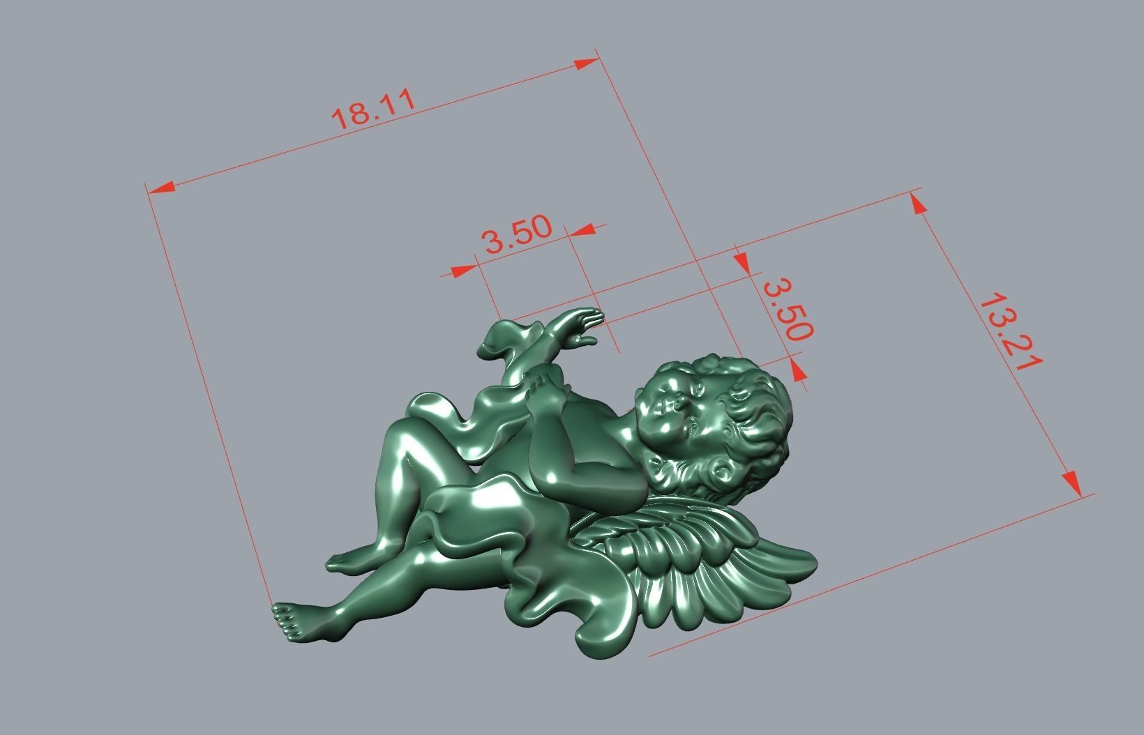 Baby Angel 3D print model_11