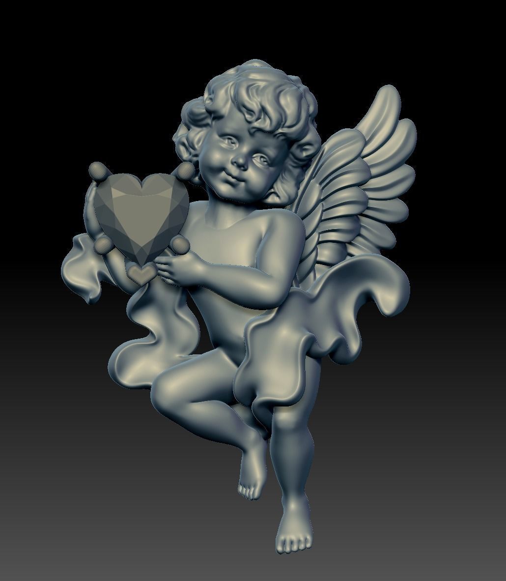 Baby Angel 3D print model_2