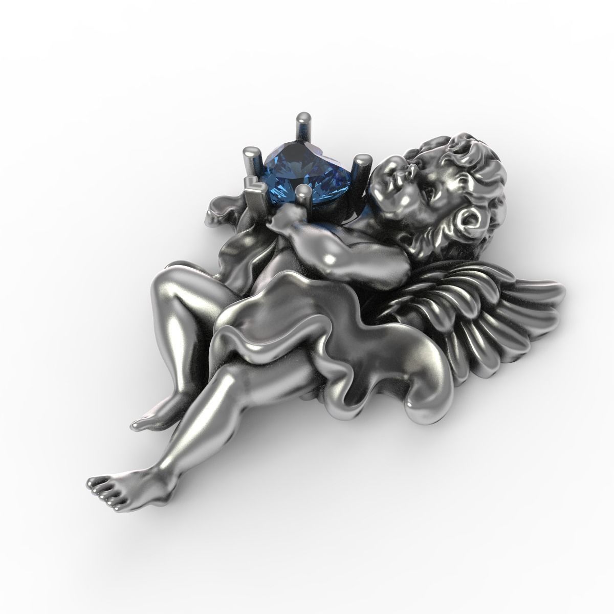 Baby Angel 3D print model_9