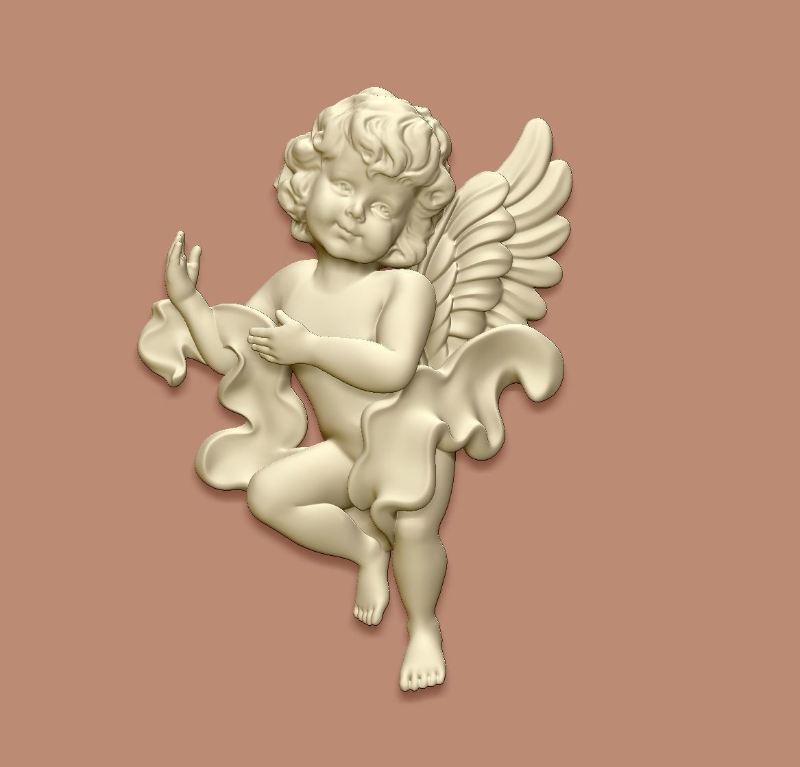 Baby Angel 3D print model_8