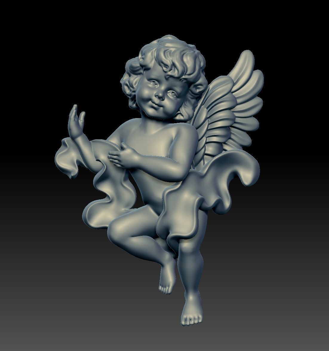 Baby Angel 3D print model_5