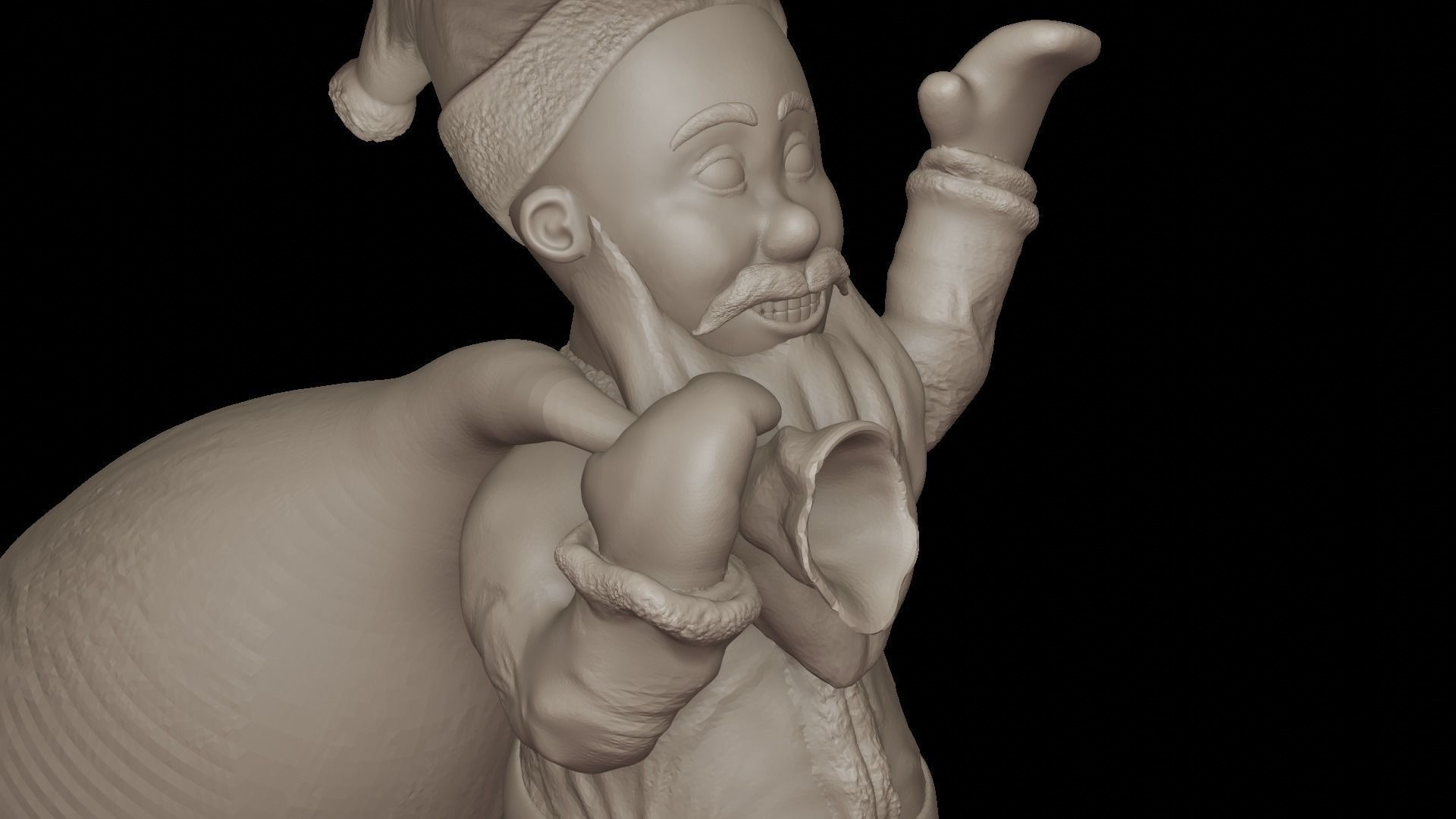 Santa Claus for 3d printing 3D print model_4