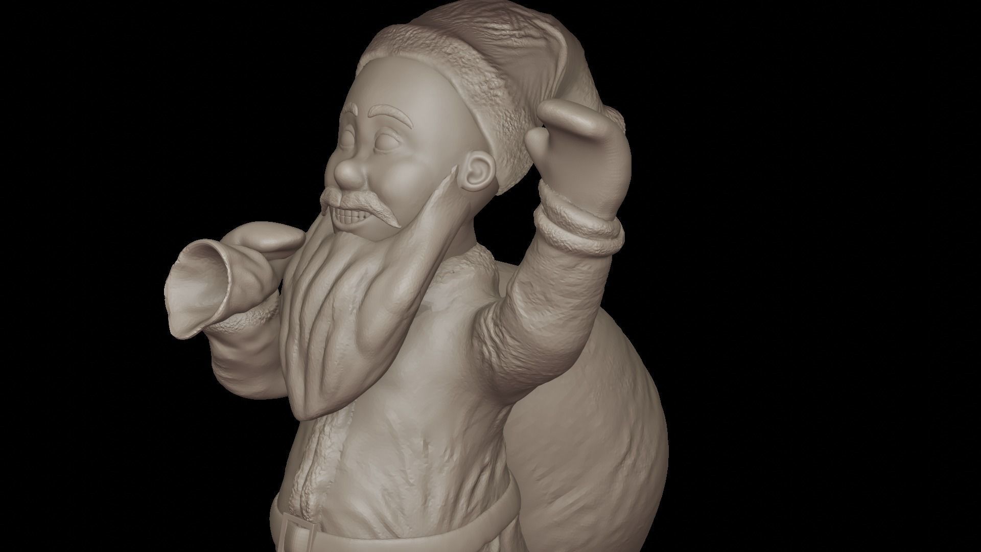 Santa Claus for 3d printing 3D print model_5