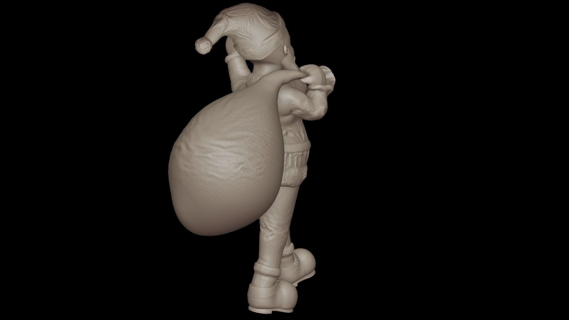 Santa Claus for 3d printing 3D print model_3