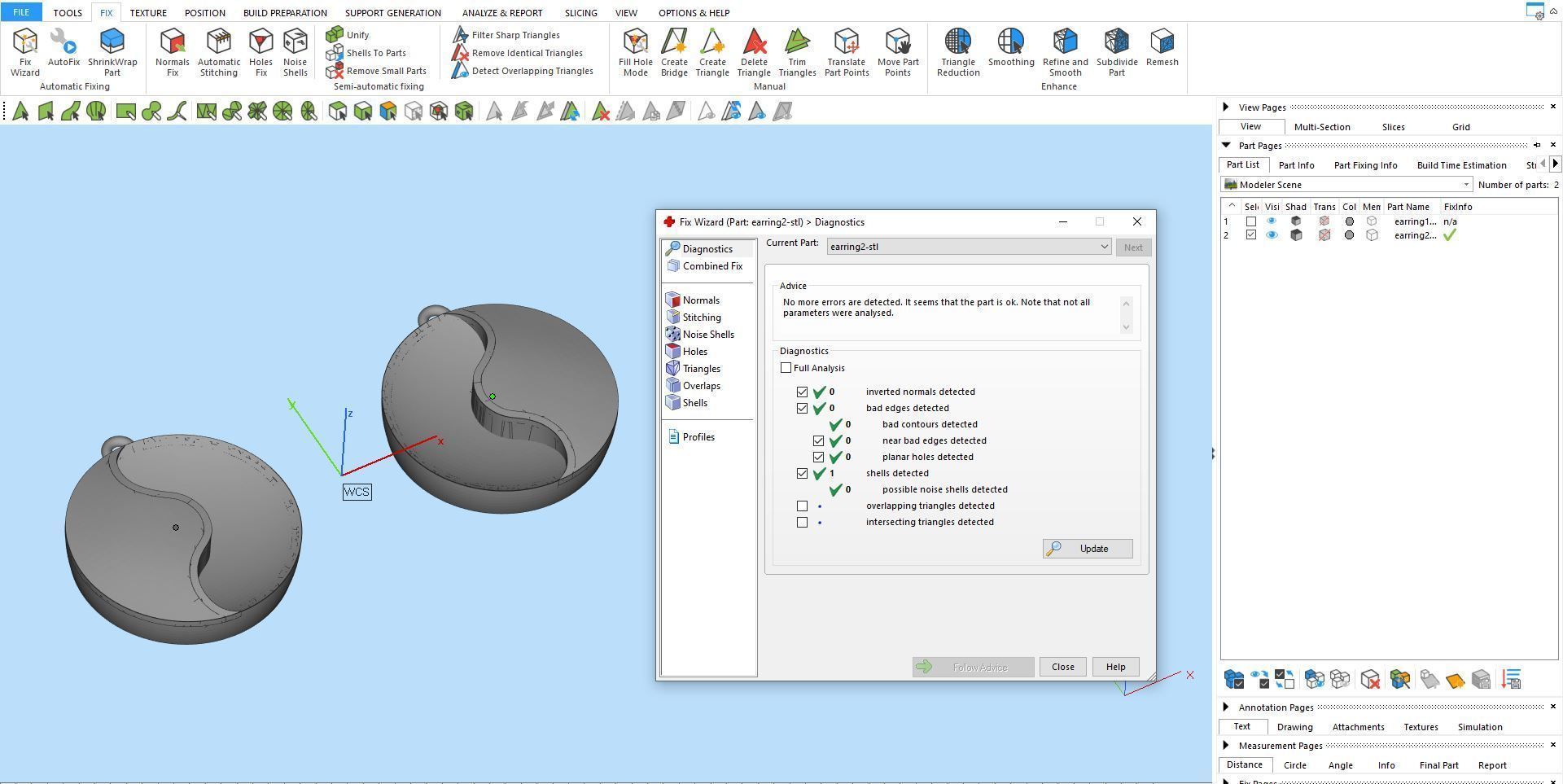 Gold earring Matte and glossy 3D print model_8