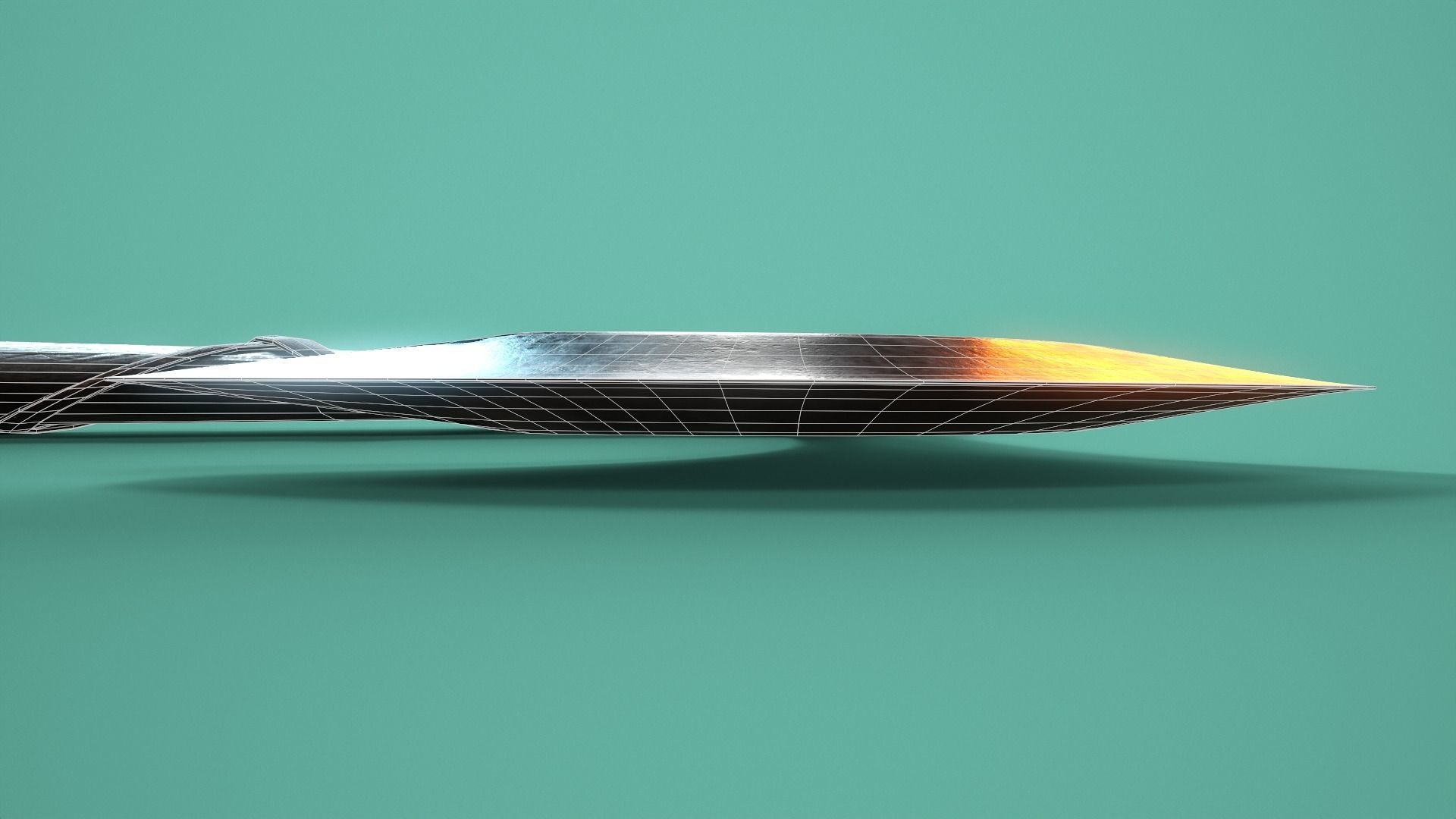 Viking Axe Low-poly 3D model_13