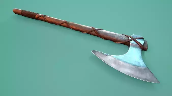 Viking Axe Low-poly 3D model