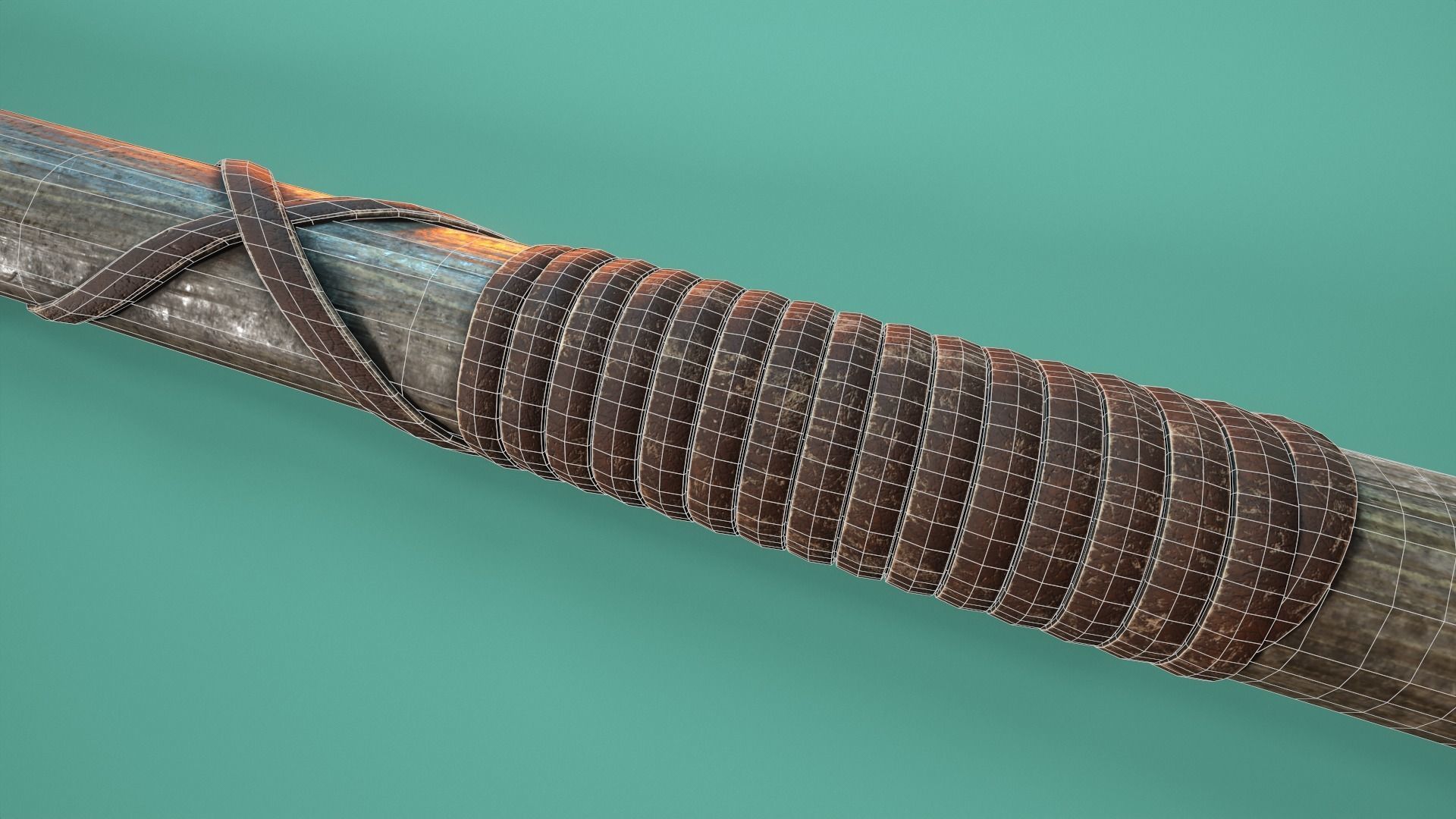 Viking Axe Low-poly 3D model_11