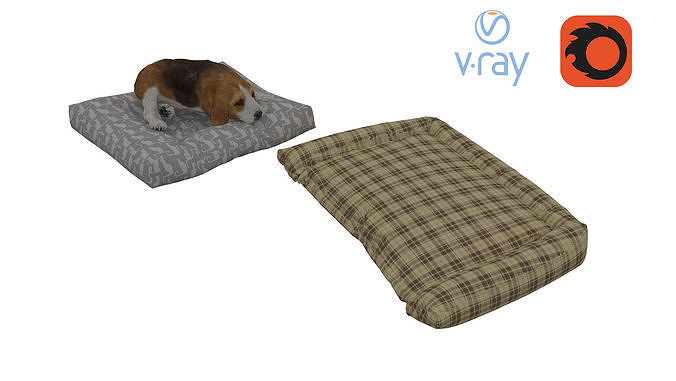 Beagle Dog Bed 3D model