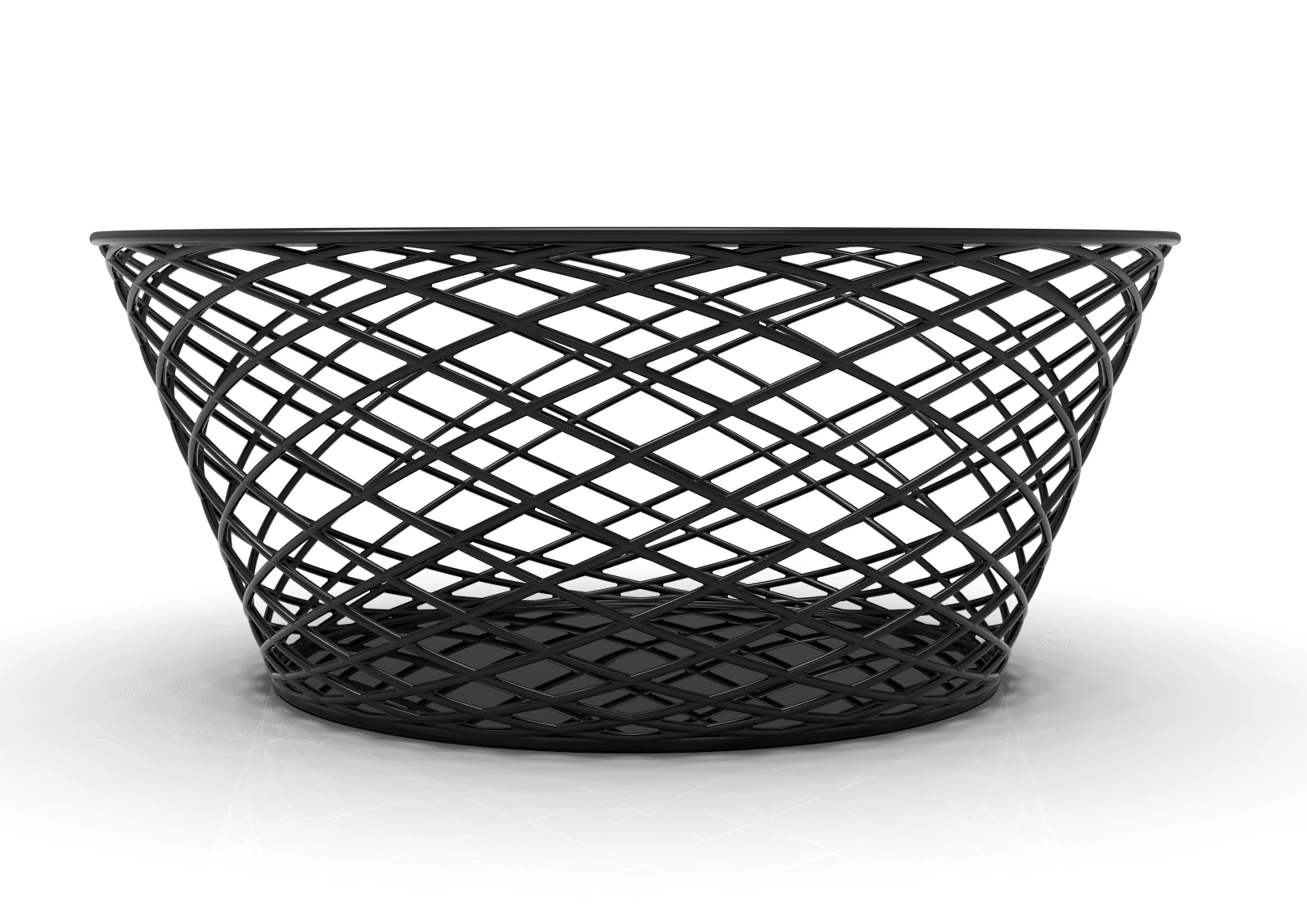d box wire basket 3D model_0