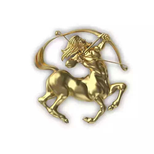Sagittarius zodiac charm 3D print model