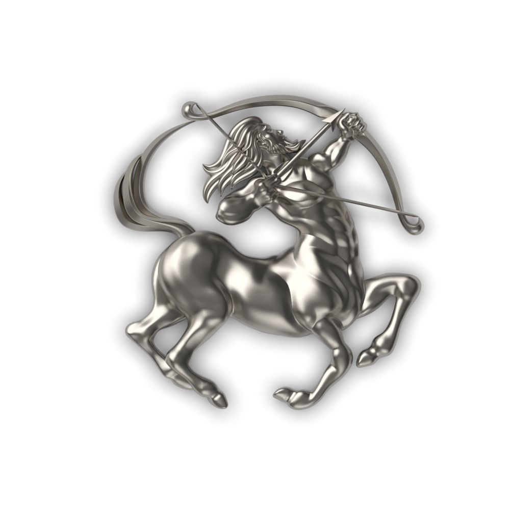 Sagittarius zodiac charm 3D print model_5