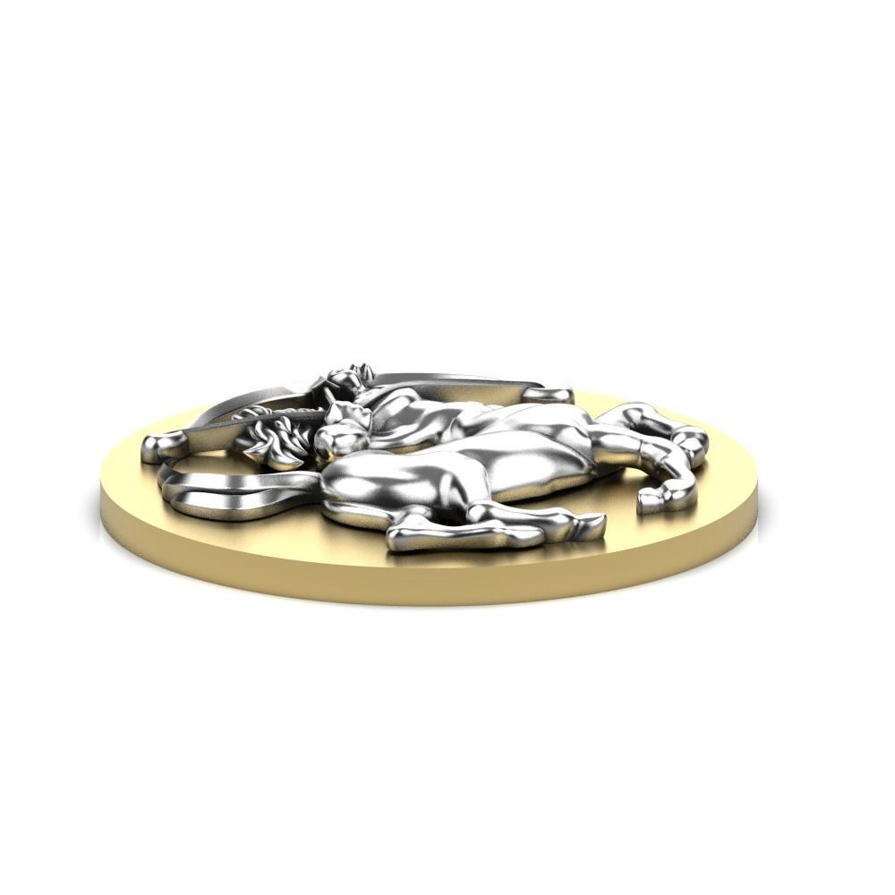 Sagittarius zodiac charm 3D print model_4